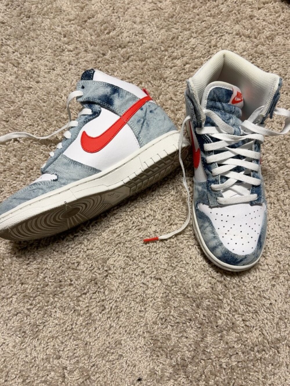 Nike Dunk High Washed Denim Women's Size 7 DV2181-900